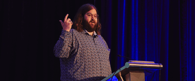 Matt Downing, Endeavor Business Media speaks at OX8